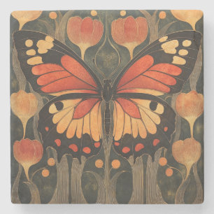 Monarch Butterfly Stenen Onderzetter