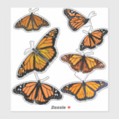 Monarch Butterfly Sticker (Vel)