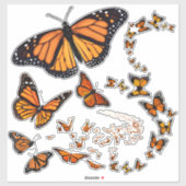 Monarch Butterfly Sticker (Vel)