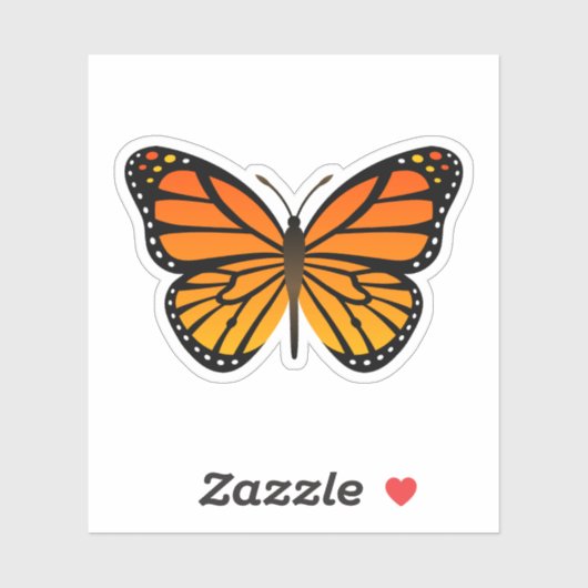 Monarch Butterfly Sticker (Vel)
