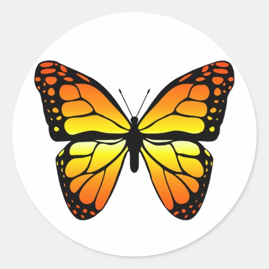 Monarch Butterfly Sticker (Voorkant)