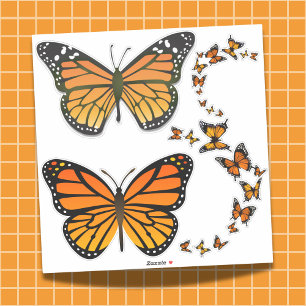 Monarch Butterfly Sticker Collectie