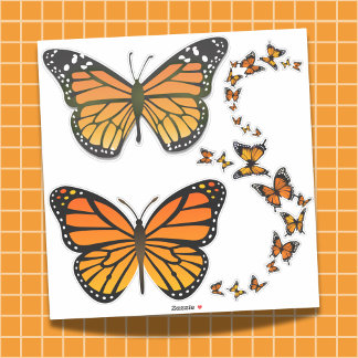 Monarch Butterfly Sticker Collectie