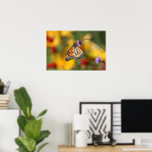 Monarch Butterfly Stoffen voor stuifmeel Poster (Thuiskantoor)