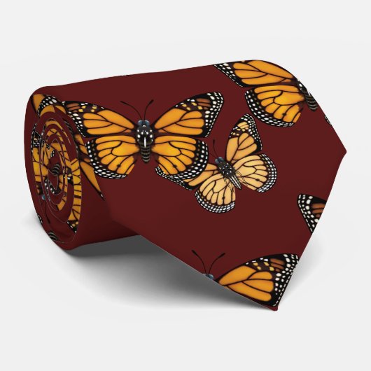 Monarch Butterfly Stropdas (Opgerold)