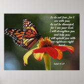 Monarch Butterfly Sunflower Flower Poster (Voorkant)