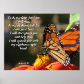 Monarch Butterfly Sunflower Flower Poster (Voorkant)