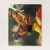Monarch Butterfly Sunflower Flower Puzzle Legpuzzel (Verticaal)