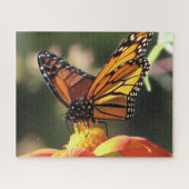 Monarch Butterfly Sunflower Flower Puzzle Legpuzzel (Horizontaal)