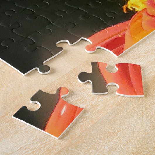 Monarch Butterfly Sunflower Flower Puzzle Legpuzzel (Zijkant)