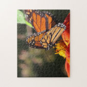 Monarch Butterfly Sunflower Flower Puzzle Legpuzzel (Verticaal)