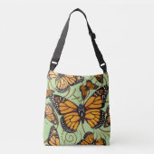 Monarch Butterfly Swirl Crossbody Tas (Voorkant)