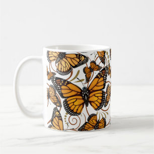 Monarch Butterfly Swirl Koffiemok