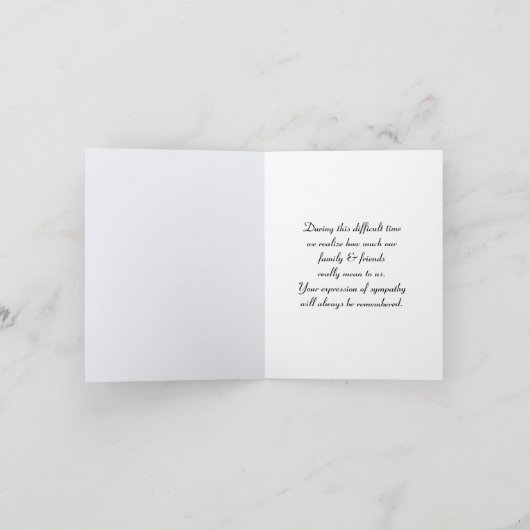 Monarch Butterfly Sympathie Hartelijk dank Kaart (Binnen)