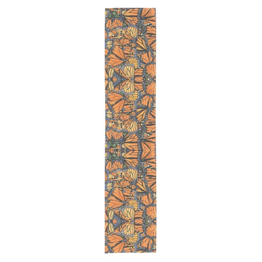 Monarch Butterfly Table Runner Korte Tafelloper (Voorkant)