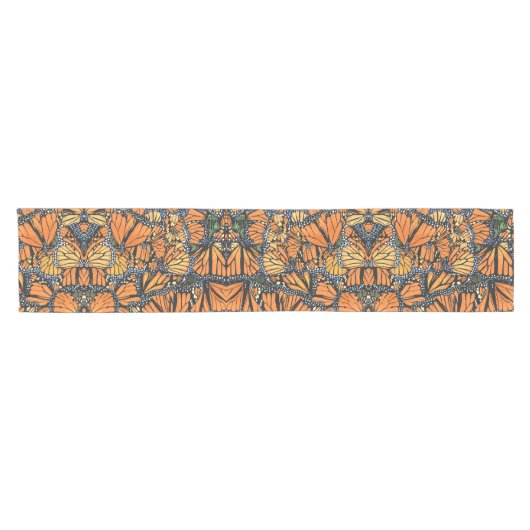 Monarch Butterfly Table Runner Korte Tafelloper (Horizontaal)