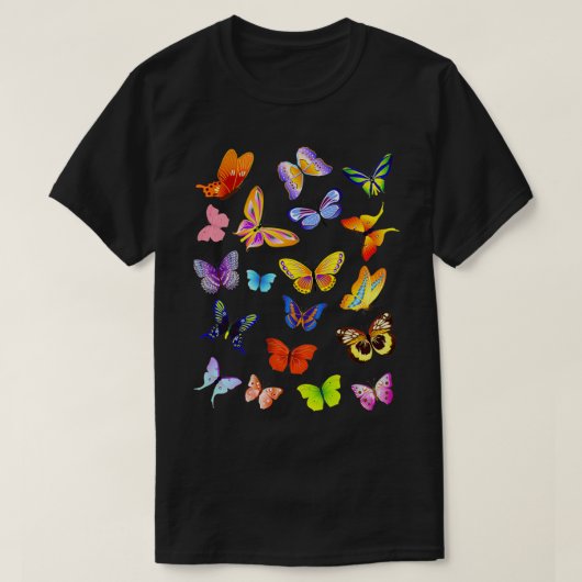 Monarch Butterfly Tekening Waterverf Illu T-shirt (Design voorkant)