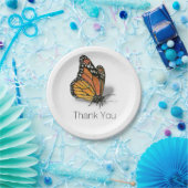 Monarch Butterfly  tekst Papieren Bordje (Feest)