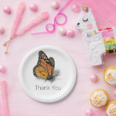 Monarch Butterfly  tekst Papieren Bordje (Feest)