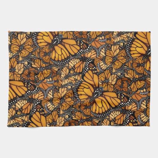 Monarch Butterfly Theedoek (Horizontaal)