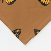Monarch Butterfly Thema Fleece Deken (Hoek)