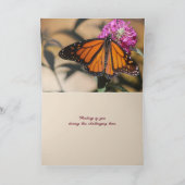 Monarch Butterfly Thinking of You Card Kaart (Binnen)