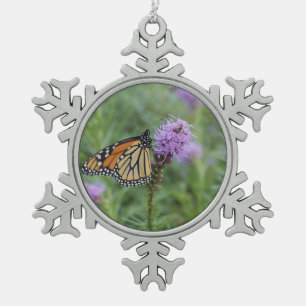 Monarch Butterfly Tin Sneeuwvlok Ornament
