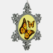 MONARCH BUTTERFLY TIN SNEEUWVLOK ORNAMENT (Links)
