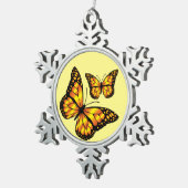 MONARCH BUTTERFLY TIN SNEEUWVLOK ORNAMENT (Rechts)