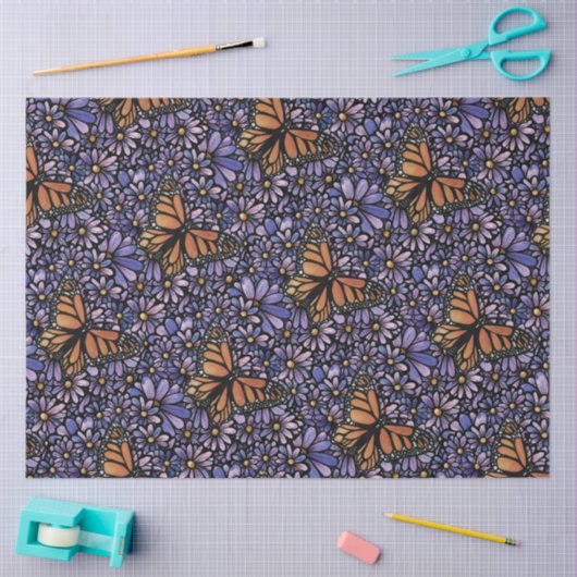 Monarch Butterfly                                  Tissuepapier (Craft)