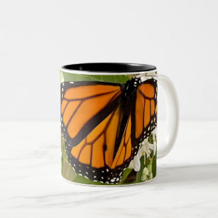 Monarch Butterfly Tweekleurige Koffiemok
