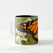 Monarch Butterfly Tweekleurige Koffiemok (Voorkant links)