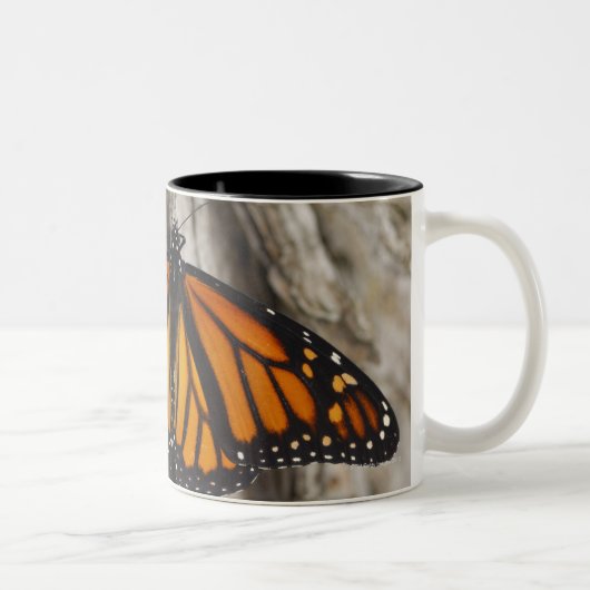 Monarch Butterfly Tweekleurige Koffiemok (Rechts)