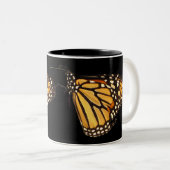 Monarch Butterfly Tweekleurige Koffiemok (Voorkant rechts)