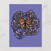 Monarch Butterfly Uitnodiging Briefkaart (Voorkant)