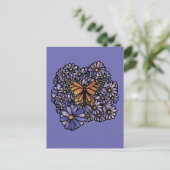 Monarch Butterfly Uitnodiging Briefkaart (Staand voorkant)