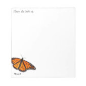Monarch Butterfly "Van het bureau van..." Bedrijfs Notitieblok (Voorkant)