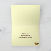 Monarch Butterfly Verjaardag Kaart (Binnen)