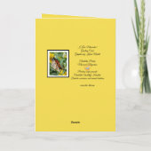 MONARCH BUTTERFLY - VERJAARDAG KAART (Achterkant)