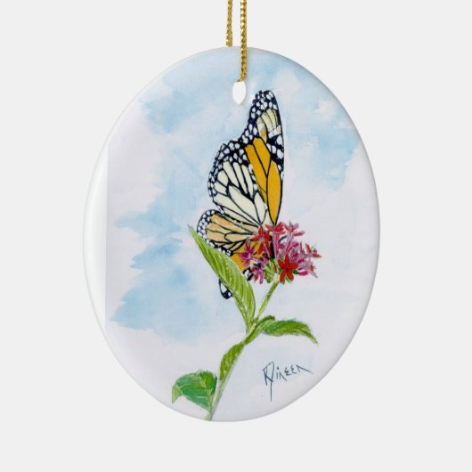 Monarch Butterfly-versiering Keramisch Ornament (Rechts)