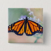 Monarch Butterfly Vierkante Button 5,1 Cm (Voorkant)