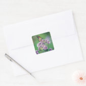 Monarch Butterfly Vierkante Sticker (Envelop)