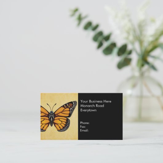 Monarch Butterfly Visitekaartje (Staand voorkant)