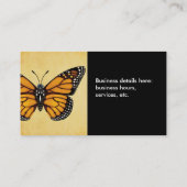 Monarch Butterfly Visitekaartje (Achterkant)