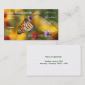 Monarch Butterfly Visitekaartje (Voorkant / Achterkant)