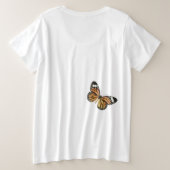 Monarch Butterfly Vrouwen Bella + Canvas Slouchy B Grote Maat T-shirt (Design achterkant)