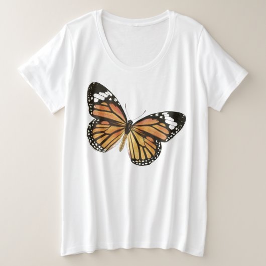 Monarch Butterfly Vrouwen Bella + Canvas Slouchy B Grote Maat T-shirt (Design voorkant)