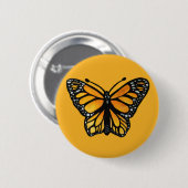 Monarch Butterfly Waterverf Painting Butterflies Ronde Button 5,7 Cm (Voorkant /achterkant)