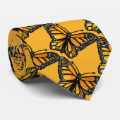 Monarch Butterfly Waterverf Painting Butterflies Stropdas (Opgerold)