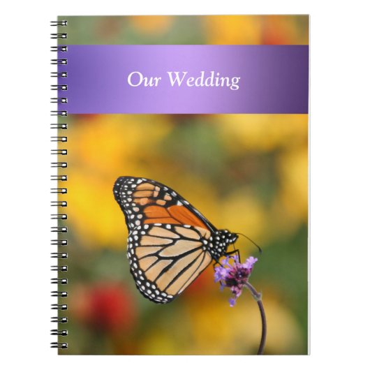 Monarch Butterfly Wedding Books Notitieboek (Voorkant)